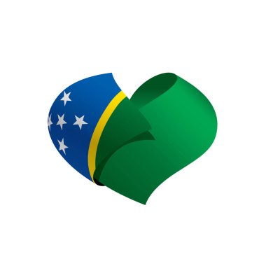 Solomon Adaları bayrağı, vektör çizim