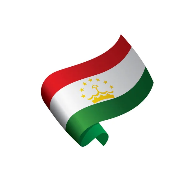 Bandera de Tayikistán, ilustración vectorial — Vector de stock