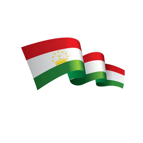 Tajikistan flag, vector illustration — Stock Vector