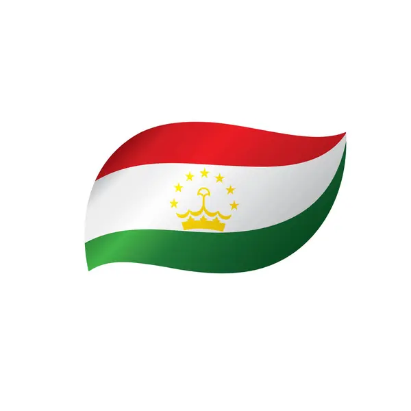 Bandeira do Tajiquistão, ilustração vetorial —  Vetores de Stock