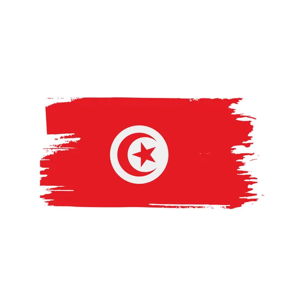 Tunisia flag, vector illustration — Stock Vector