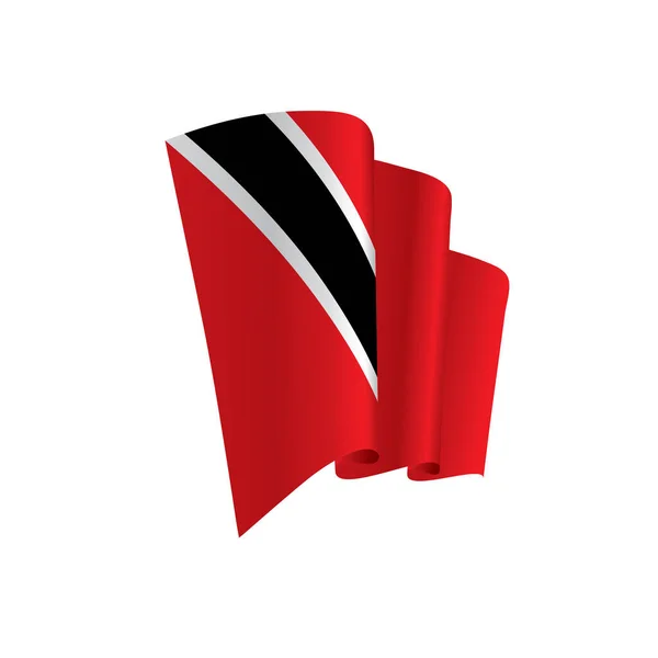 Bandiera trinidad e tobago, illustrazione vettoriale — Vettoriale Stock