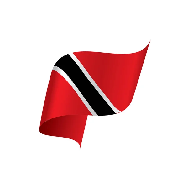 Trinidad och Tobagos flagga, vektorillustration — Stock vektor