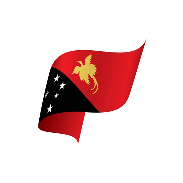 Papua Nya Guineas flagg, vektor — Stock vektor