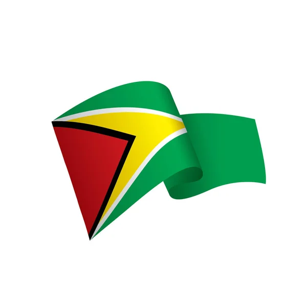 Bandera de Guyana, vector de ilustración — Vector de stock