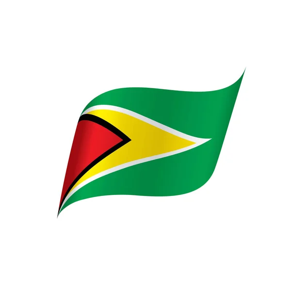 Флаг Гайаны, векторная иллюстрация — стоковый вектор