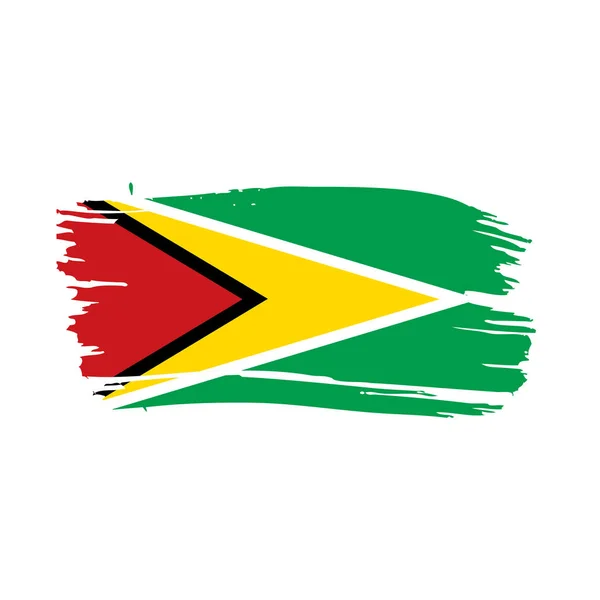 Bandera de Guyana, vector de ilustración — Archivo Imágenes Vectoriales