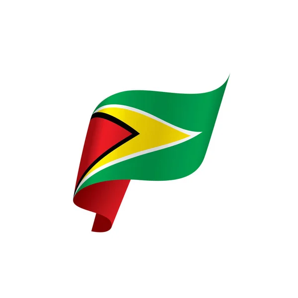 Guyanai zászló, vektoros illusztráció — Stock Vector