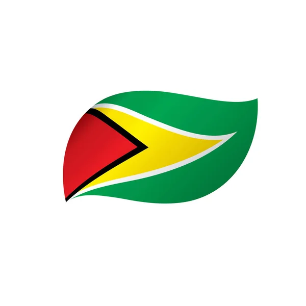 Bandera de Guyana, vector de ilustración — Archivo Imágenes Vectoriales