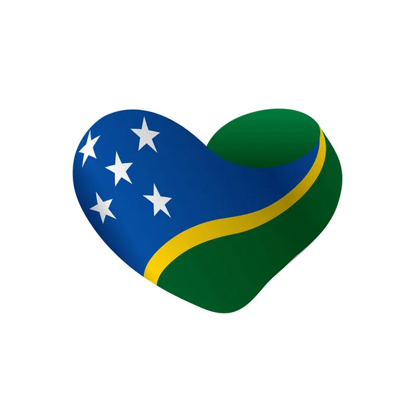 Bandeira das Ilhas Salomão, ilustração vetorial —  Vetores de Stock