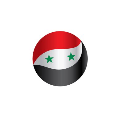 Suriye bayrağı, vektör illüstrasyonu