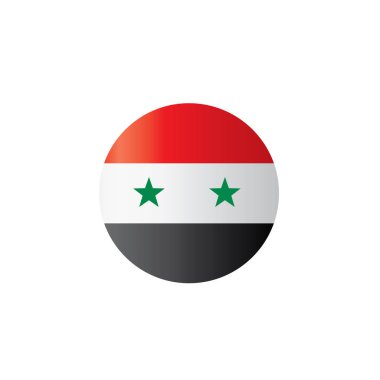 Suriye bayrağı, vektör illüstrasyonu