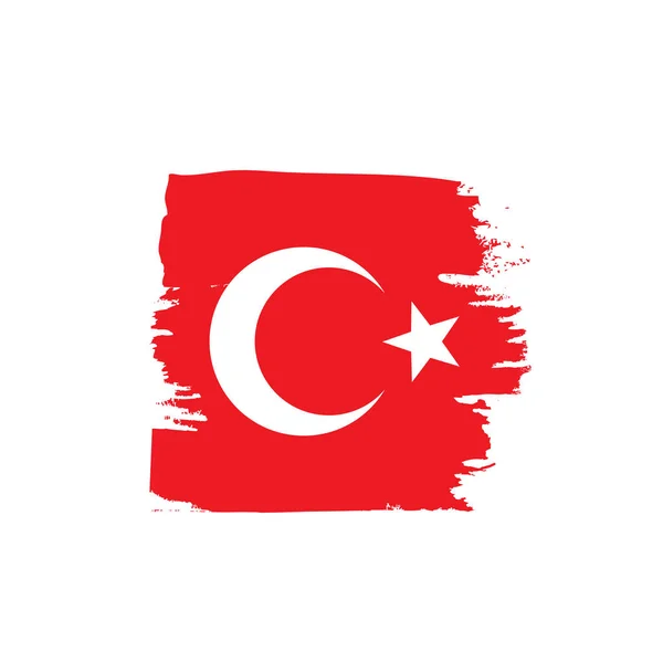 Прапор Туреччини, Векторні ілюстрації — стоковий вектор
