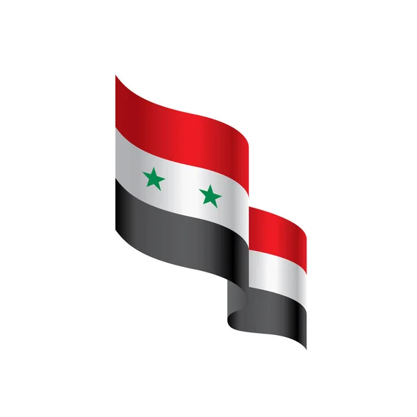 Siria bandiera, illustrazione vettoriale — Vettoriale Stock