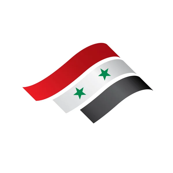 Syrien-Flagge, Vektorillustration — Stockvektor