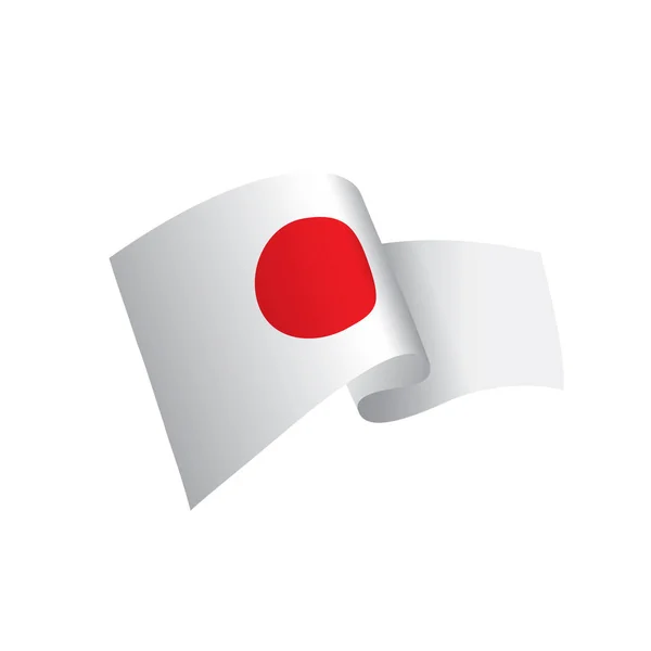 Japanische Flagge, Vektorabbildung — Stockvektor