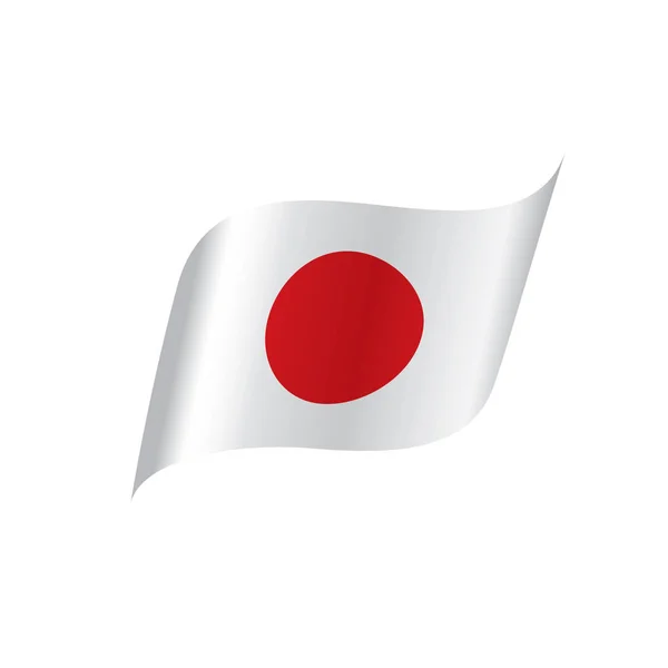 Drapeau japonais, illustration vectorielle — Image vectorielle