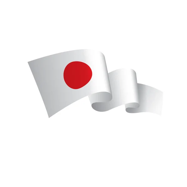 Drapeau japonais, illustration vectorielle — Image vectorielle
