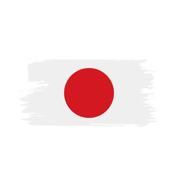 Japanse vlag, vectorillustratie — Stockvector