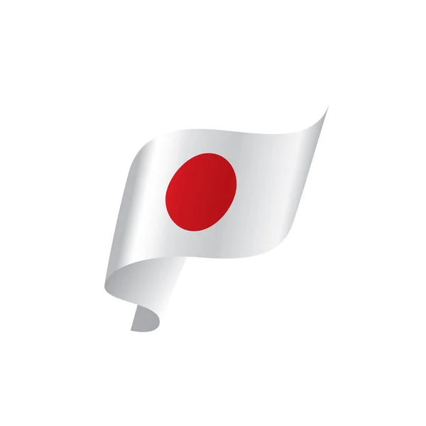 Japan flag, vector illustration — Stock Vector