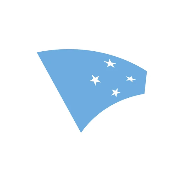 Estados Federados Bandeira da Micronésia — Vetor de Stock