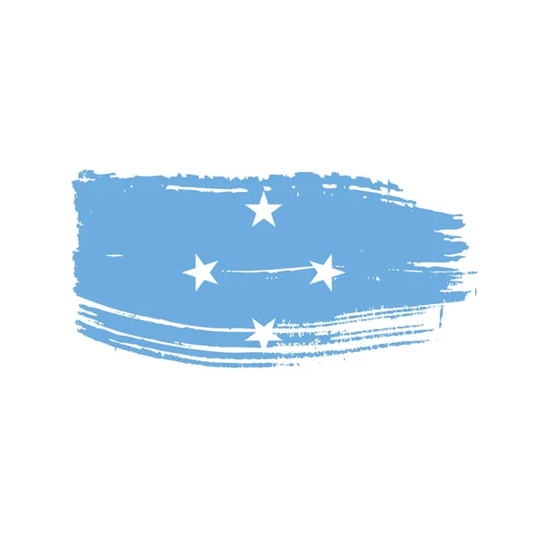 Estados Federados Bandeira da Micronésia — Vetor de Stock
