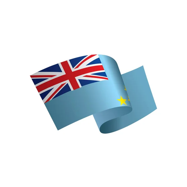 Bandeira de Tuvalu, ilustração vetorial — Vetor de Stock