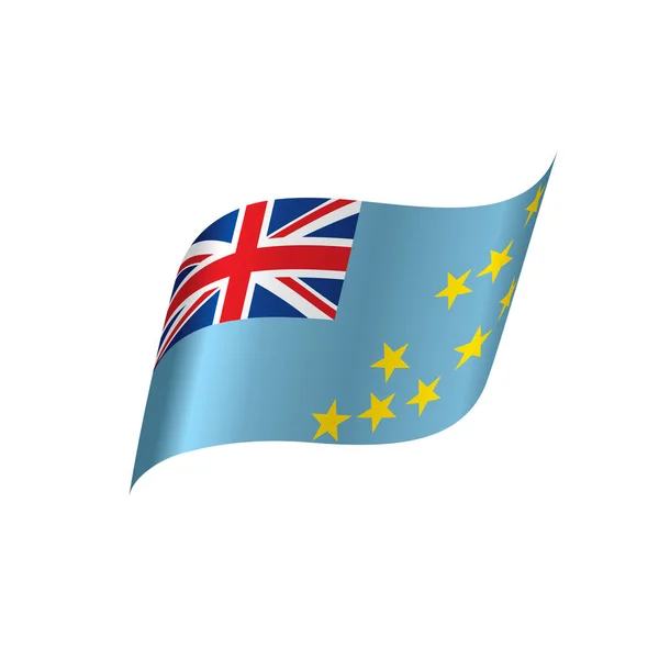 Tuvalu zászló, vektoros illusztráció — Stock Vector