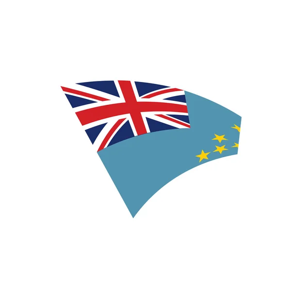 Bandera de Tuvalu, ilustración vectorial — Vector de stock