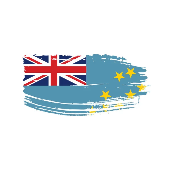 Tuvalu flag, vector illustration — Stock Vector