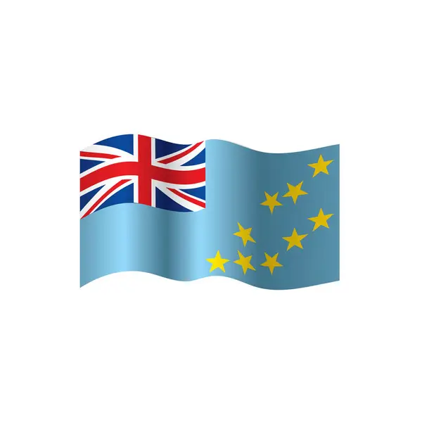 Bandera de Tuvalu, ilustración vectorial — Archivo Imágenes Vectoriales