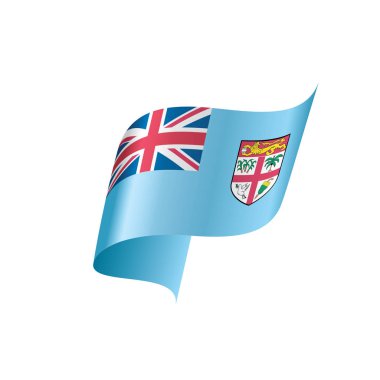 Fiji bayrak, vektör çizim