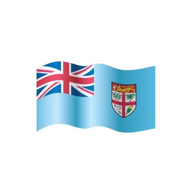 Fiji bayrak, vektör çizim