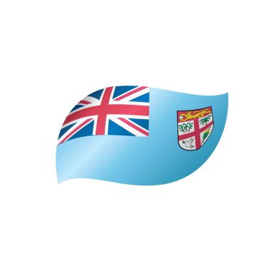 Fiji bayrak, vektör çizim