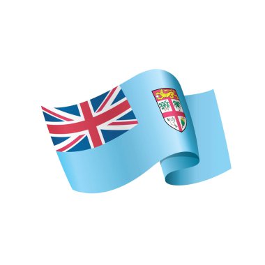 Fiji bayrak, vektör çizim