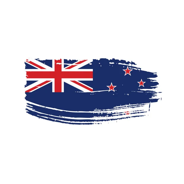 Bandeira da Nova Zelândia, ilustração vetorial — Vetor de Stock