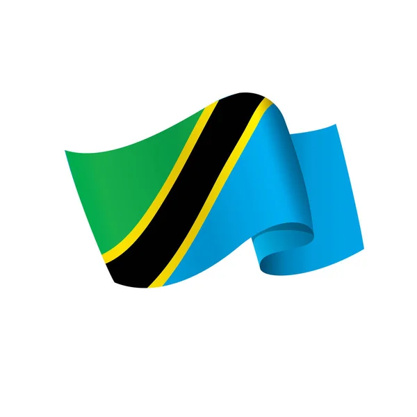 Tanzania flag, vector illustration — Stock Vector