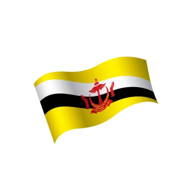 bayrak, beyaz bir arka plan üzerinde vektör çizim