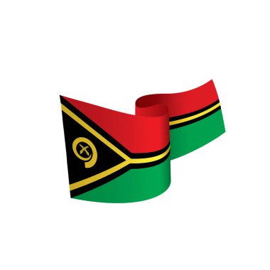 Vanuatu bayrağını, vektör çizim