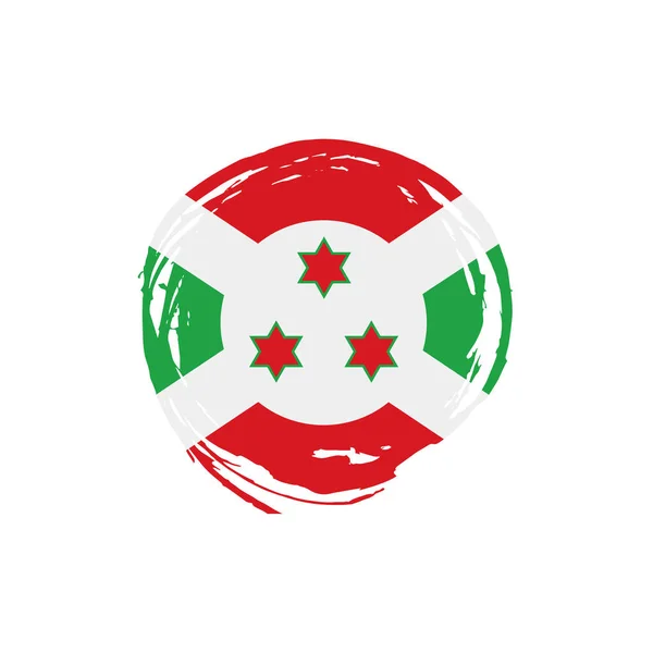 Burundi zászló, vektoros illusztráció — Stock Vector