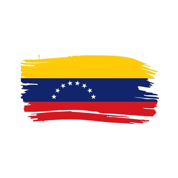 Bandera de Venezuela, vector de ilustración — Vector de stock