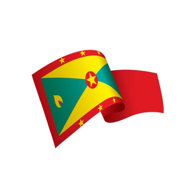 Grenada bayrağı, vektör çizim