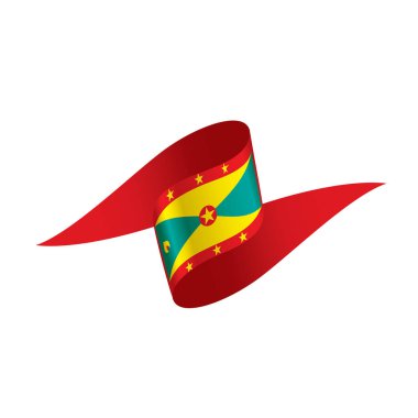 Grenada bayrağı, vektör çizim