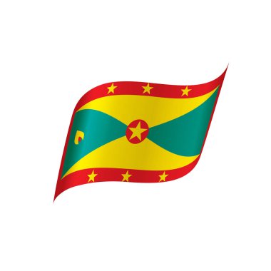 Grenada bayrağı, vektör çizim