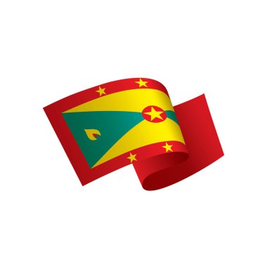 Grenada bayrağı, vektör çizim