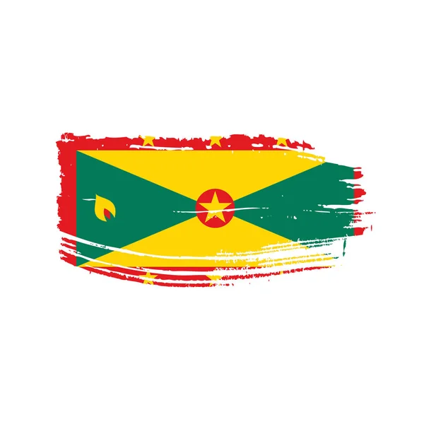 Grenada vlajka, vektorové ilustrace — Stockový vektor