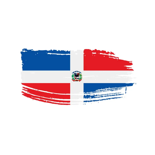 Dominicana vlajka, vektorové ilustrace — Stockový vektor