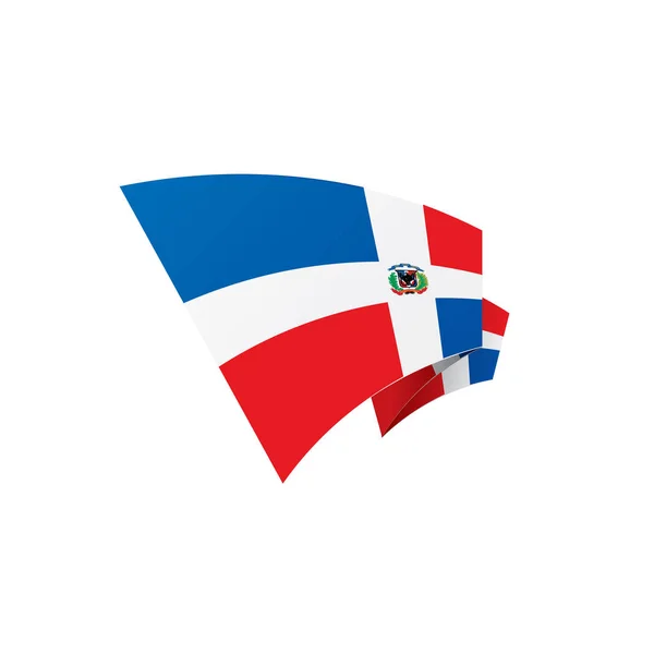 Bandiera della Repubblica Dominicana, illustrazione vettoriale — Vettoriale Stock