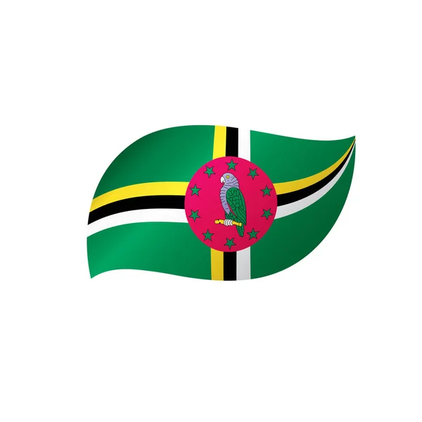 Dominica flag, illustrazione vettoriale — Vettoriale Stock