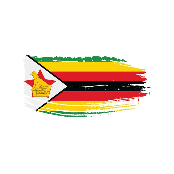 Bandeira do Zimbabué, ilustração vetorial —  Vetores de Stock